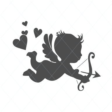 Cupid svg, cupid cut file, baby cupid, cupid vector, cupid silhouette, valentines svg, romantic svg, clip art stencil template transfer 1128
