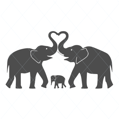 Elephant svg, elephant cut file, elephant vector, elephant silhouette, couple svg, elephant decal, baby shower svg, mom aand dad svg 1131