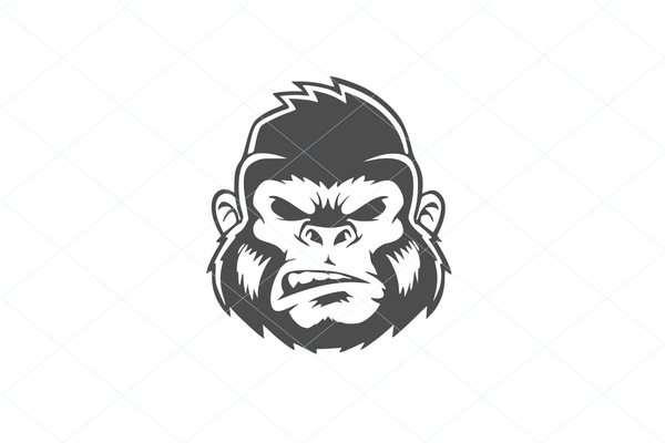 Ape svg, ape face cut file, gorilla tattoo, animal svg, love svg, gorilla ape cut file, clipart stencil template transfer svg vector 1204