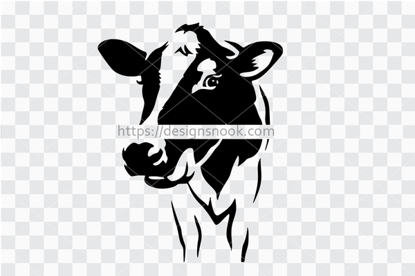 Cow head svg, cow cut file, cattle svg, cattle cut file, cow silhouette, cattle head silhouette clipart stencil template svg vector 1283