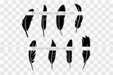 Feather svg, feather cut file, feather decal template, feathers svg, feather clipart art clipart stencil template car sticker svg 1284