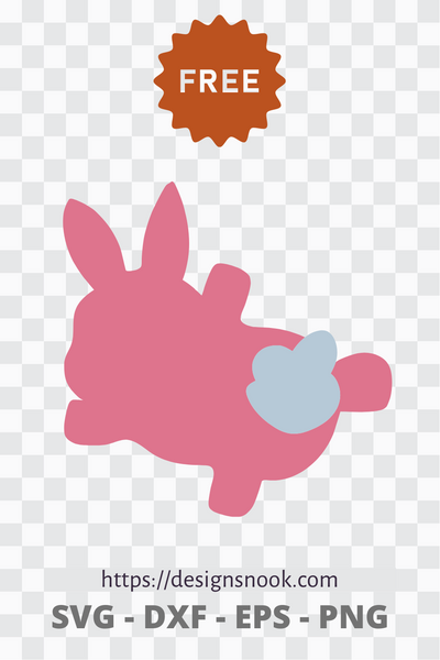 Cute rabbit svg, baby rabbit svg, rabbit cut file, rabbit back svg, rabbit vector, rabbit instant download, rabbit clipart, cute animal svg D70