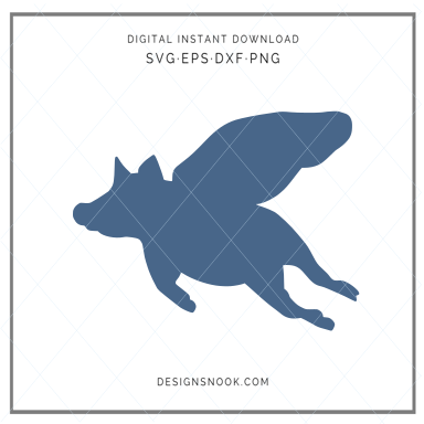 Flying Pig - SVG