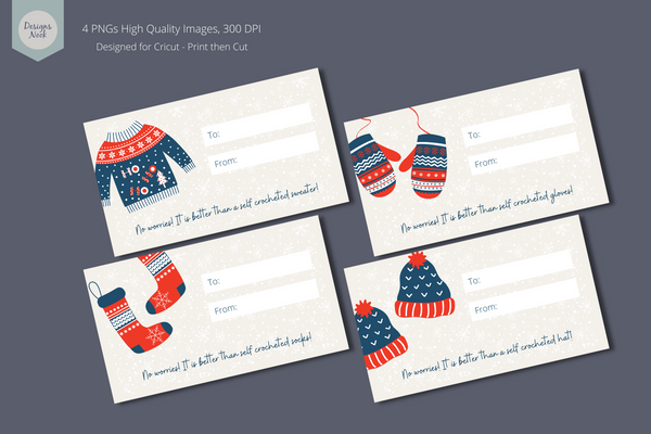 Christmas Gift Tags, Print-then-Cut