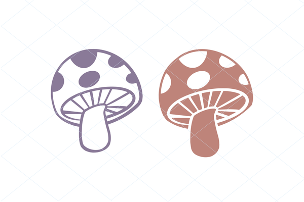 Cute Mushroom SVG Digital File Clipart Instant Download Sublimation Cricut EPS PNG Illustration Animal Leaf Botanical Sublimation Design
