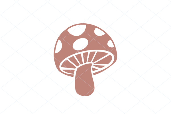 Cute Mushroom SVG Digital File Clipart Instant Download Sublimation Cricut EPS PNG Illustration Animal Leaf Botanical Sublimation Design D46
