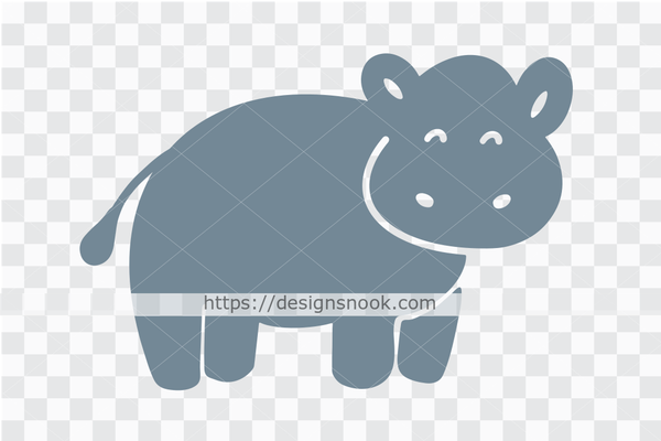Cute Baby Hippopotamus, Hippopotamus svg, Hippopotamus Cut File, Clipart Instant Download Sublimation Digital Graphic Image Vector D66