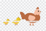 Cute chicks and chicken svg, mom and baby svg, chicken vector, mommy chicken cut file, cute chick svg, chicks vector, cute animal svg D69