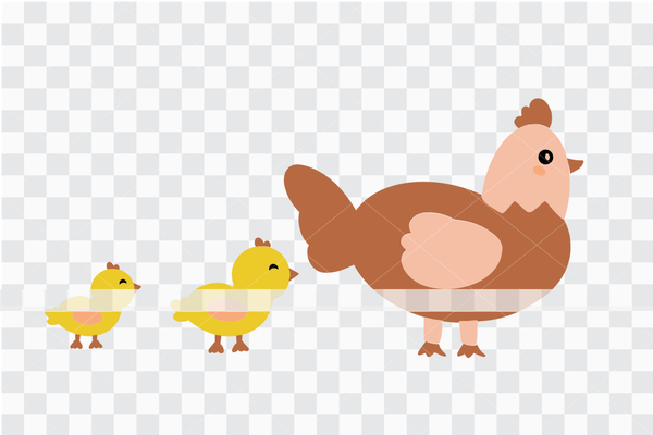 Chicken Mama SVG - Chicken SVG File For Silhouette SVG & Cricut