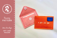 PDF Sewing Pattern - Gift Card Holder