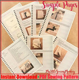 PDF Sewing Pattern, PDF Sewing Pattern - Florence Bucket Tote Bag, Sewing DIY, Sewing Tutorial, Sewing how-to
