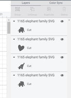 Elephant Family SVG