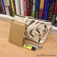 PDF Sewing Pattern - Canvas Crossbody Bag with Transferred Image