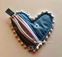 PDF Sewing Pattern - Venice Heart Shaped Coin Purse, Sewing DIY, Sewing Tutorial, Sewing how-to