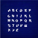 Japanese Alphabet SVG, Japanese individual alphabet svg dxf cut file, Karate Alphabet SVG DXF