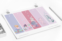Mermaid Themed Bookmarks - 5 Designs, Underwater Bookmark, Under The Sea Bookmark, Mermaid Printable Bookmark, Printable Digital Download